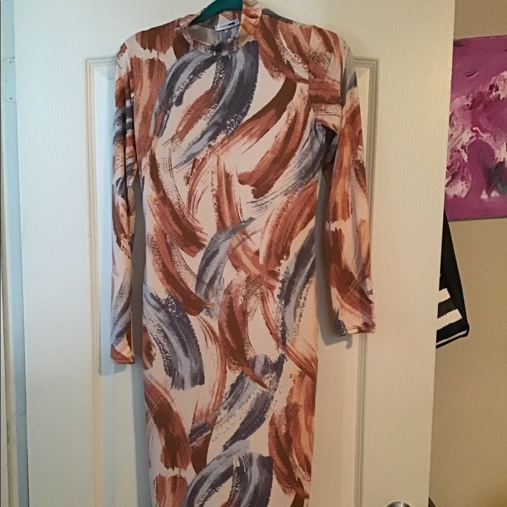 Fashion Nova - XL - Work of Art Midi Dress - NWT - Picture 2 of 4